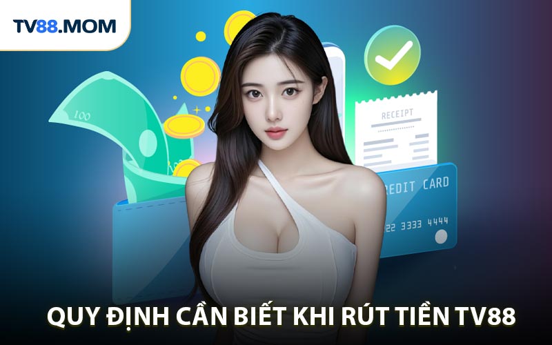 Quy định bạn cần phải biết khi rút tiền TV88